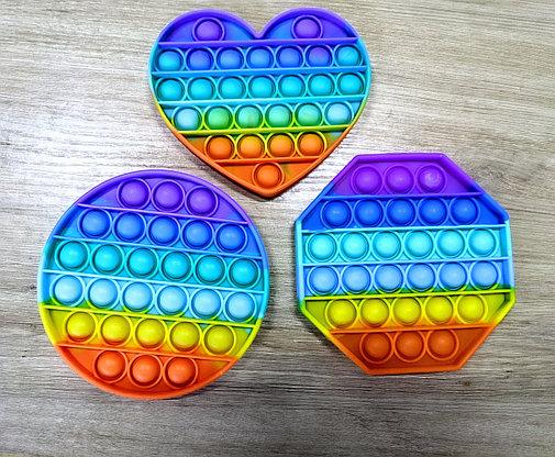 Pop It сенсорна іграшка, пупырка, поп іт антистрес, pop it fidget Харчового силікон! Польща! Райдужні