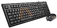 Комплект клавиатура + мышка A4-Tech KRS-8572 USB Black