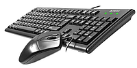 Комплект клавиатура + мышка A4-Tech KM-72620D (KM-720 + OP-620D) Black