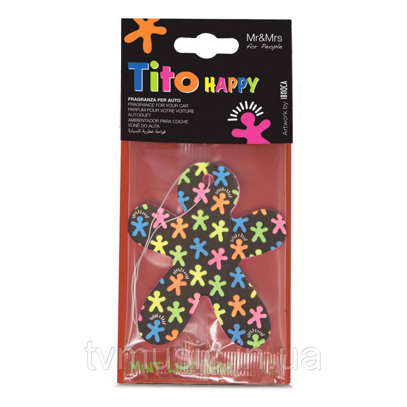 Ароматизатор у машину Mr&Mrs TITO HAPPY Mint Lime Juice — Multicolored Black
