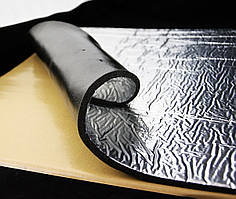 Тепло-шумоізоляція із спіненого каучуку SoundProOFF Flex Sheet з фольгою 10мм лист 80x50см