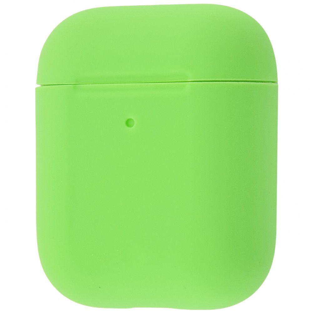Чохол для навушників AirPods 1/2 (тонкий) світло-зелений, фото 1