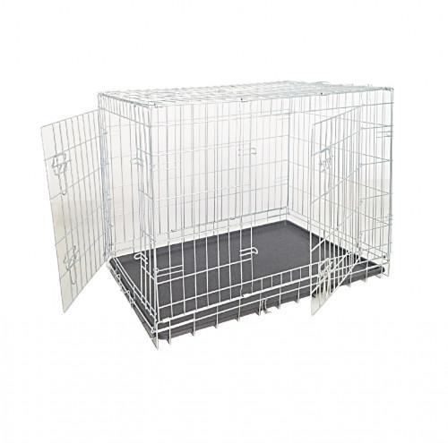 Клітка для собак у авто Croci Spa цинкова двохдверна 64 х 48 х 54 см