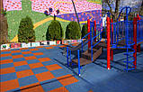 Гумове спортивне (підлогове) покриття для дитячих майданчиків, спортзал 30мм OSPORT (П30), фото 5
