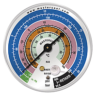 Манометр Mastercool EBL (R410A, R507, R404A, R22) 80мм