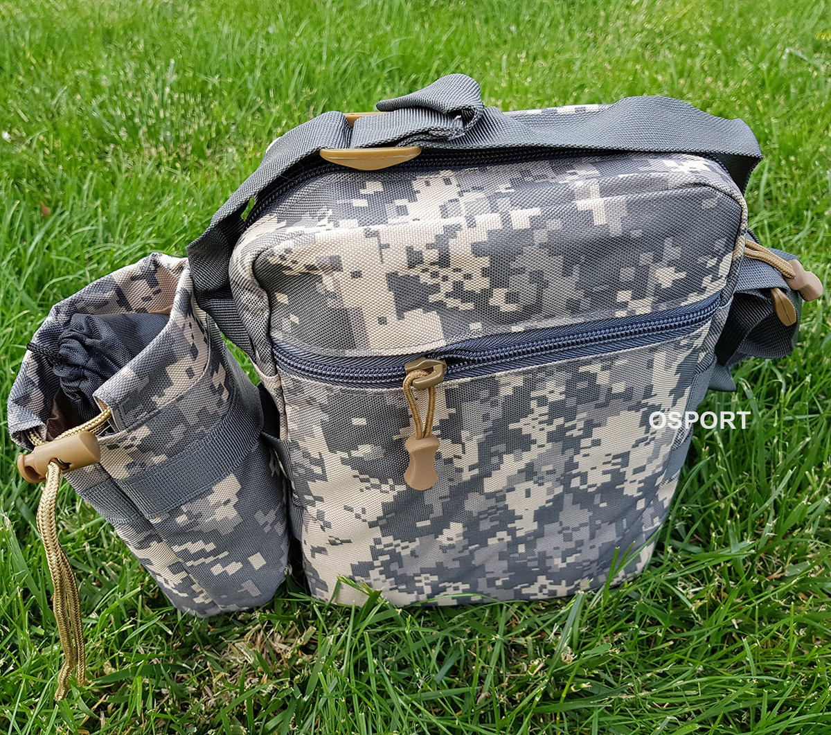 Сумка рюкзак тактическая военная (туристическая) через плече однолямочная OSPORT Pixel (N02181) - фото 6 - id-p751147522