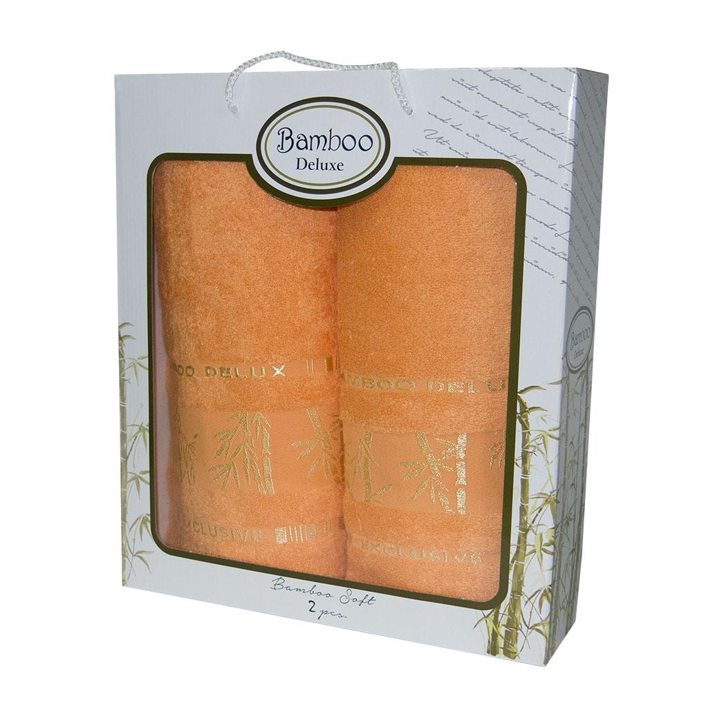 Набір рушників Gursan Bamboo 2*50х90+70х140см, 3231_oranzhevyjj