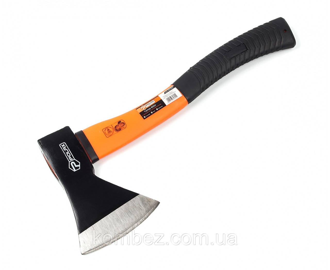 Сокира з ручкою зі скловолокна 800г Полакс, фото 1