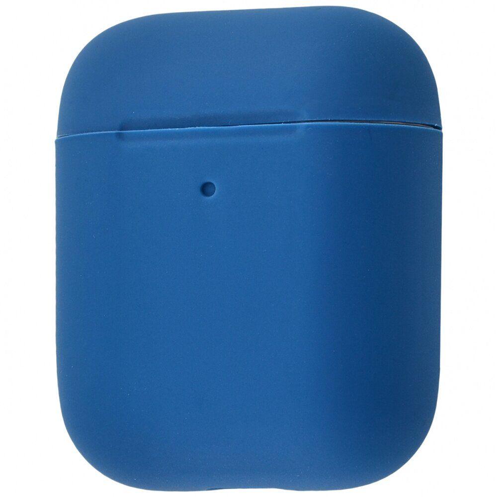 Чохол для навушників AirPods 1/2 (тонкий Slim) blue cobalt, фото 1