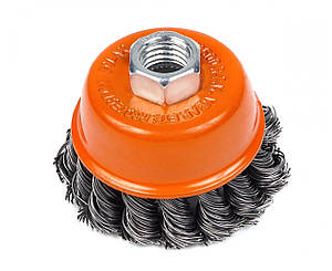 Щітка "Чашка", М14, пучки витого дроту, 65мм Полакс