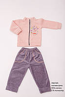 Дитячий костюм (штани та кофта на блискавці) з флісу OBABY (358-501)