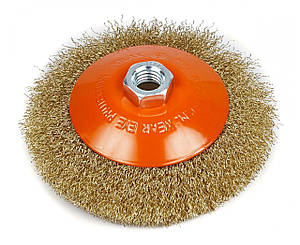 Щітка "Конусна", М14, віт. дріт, 125мм Полакс