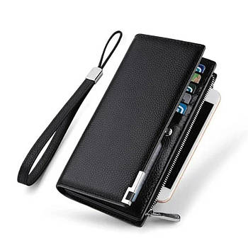 Чоловічий гаманець (19 х 10 х 3,5 см) Baellerry Classic New / Гаманець - клатч для чоловіків / Чоловічий портмоне