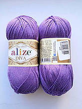 Пряжа Діва (Diva) ALIZE колір фіолетовий 622, 1 моток 100г