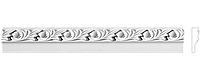 Декоративный фриз из гипса, гипсовый фриз с орнаментом Ф-131 h43 мм