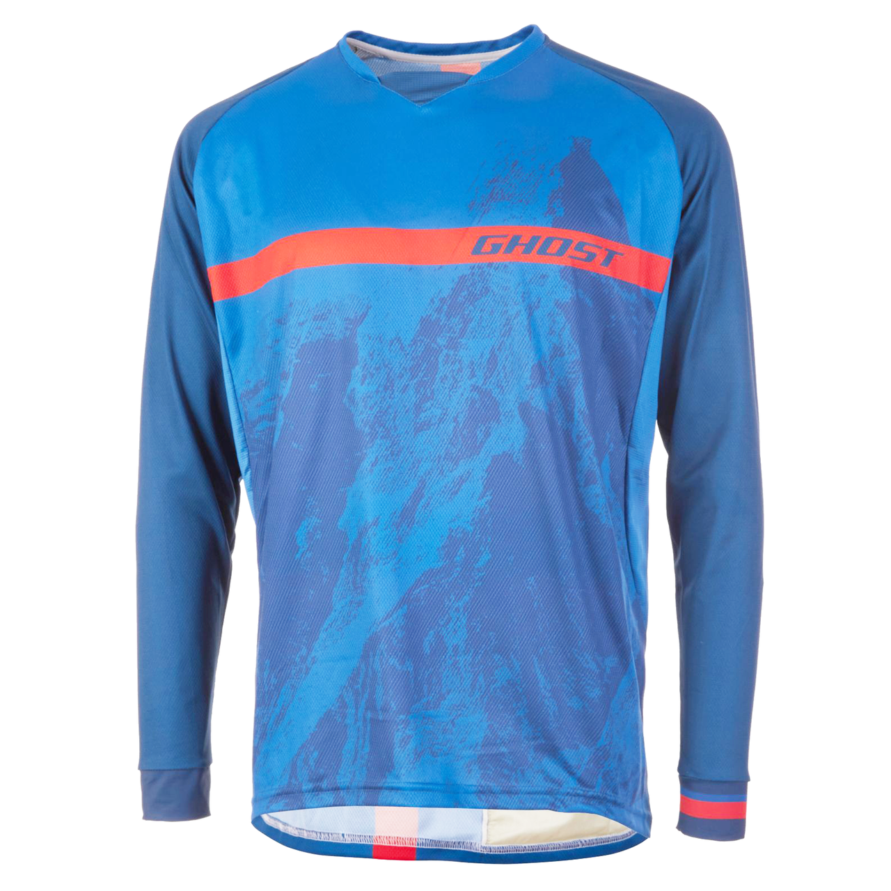 Джерсі Ghost MTN Ride Line, 3/4, синьо-червоне, M/L/XL/XXL (AS)