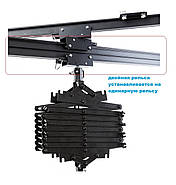 Рельс подвійний напрямний VISICO CT-3M-D DOUBLE TRACK для підвісної системи пантографів Visiсо, фото 6