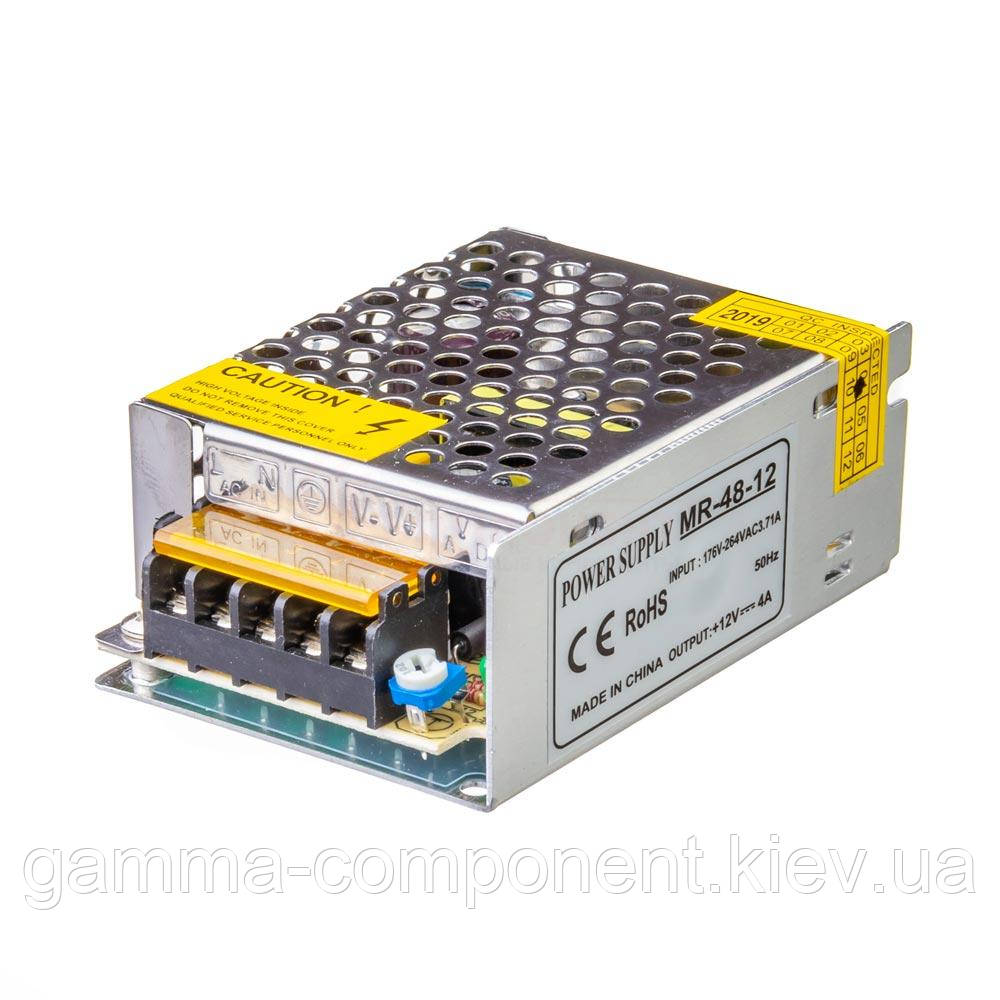 Led блок живлення 12V 4A 48Вт IP20 МR/1