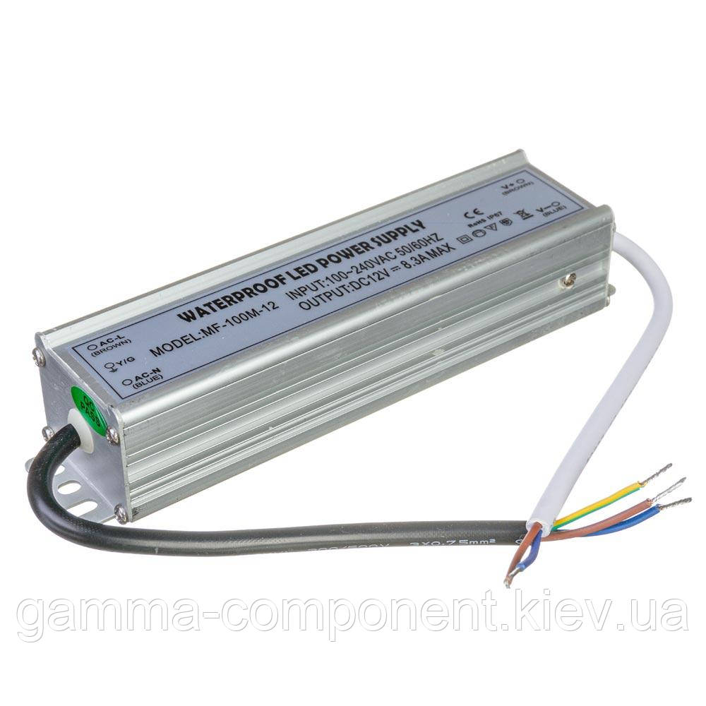 Led блок живлення 12V 8.3 A 100Вт IP65 F