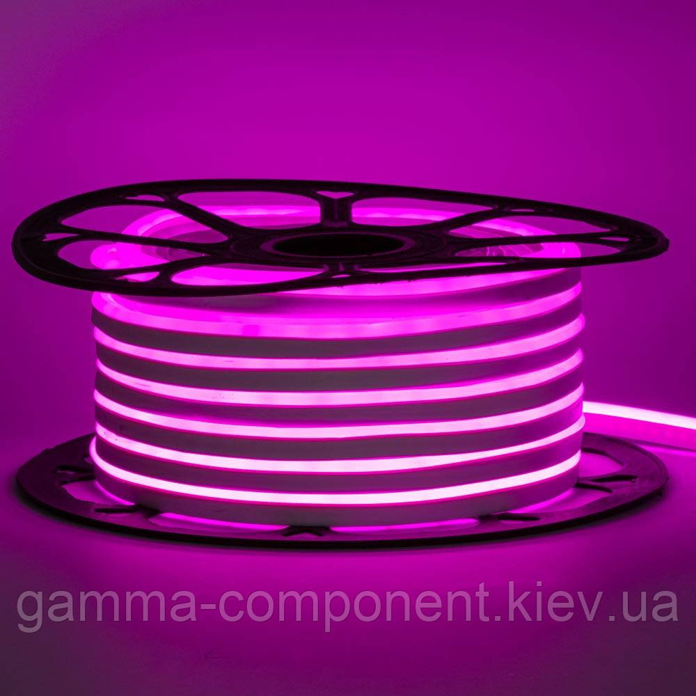 Неонова стрічка світлодіодна рожева 12V 6х12 AVT-smd2835 120LED/м 6Вт/м IP65