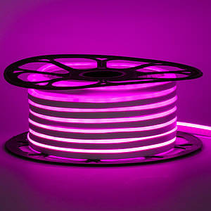 Неонова стрічка світлодіодна рожева 12V 6х12 AVT-smd2835 120LED/м 6Вт/м IP65