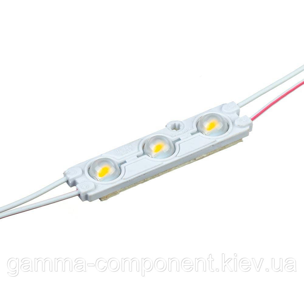 Світлодіодний модуль 12V білий теплий smd5730 3led 1.5 W IP65