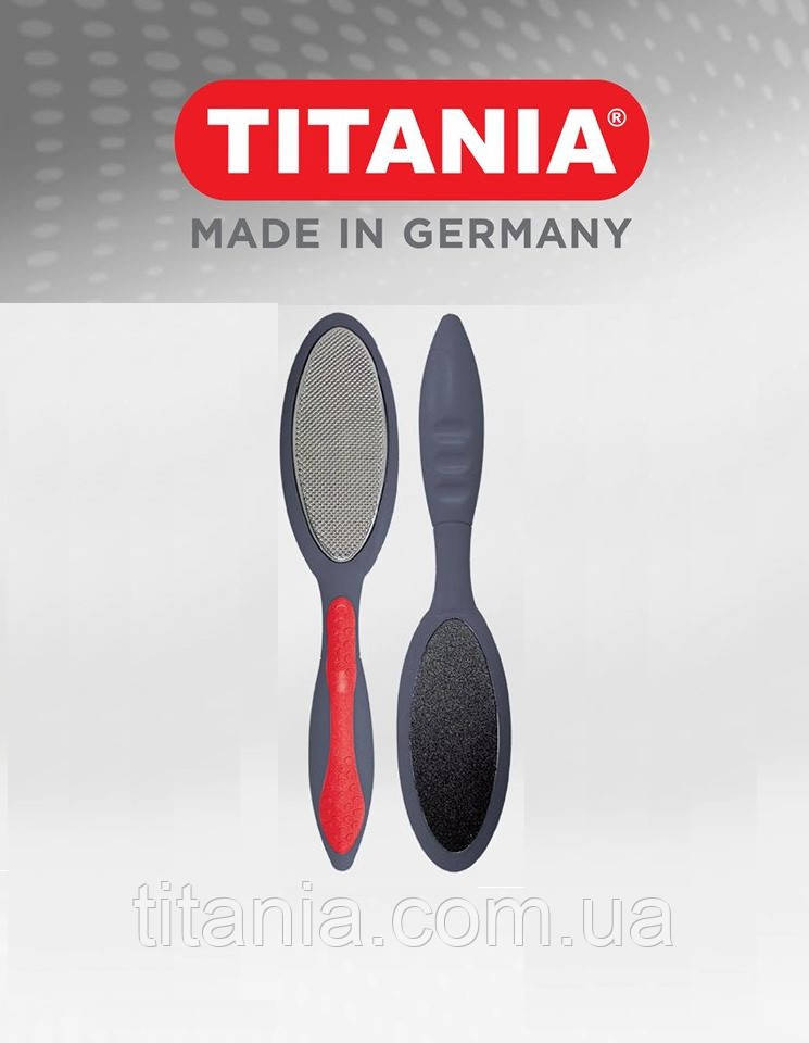 OUTLET Педикюрна пилка для ніг двостороння залізо й абразив чоловіча TITANIA art.3041/Men