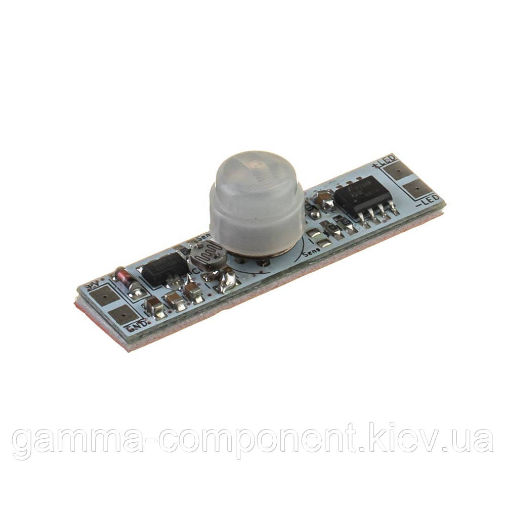Сенсор руху PIR ON/OFF 12V 5A з фотоелементом і плавним включенням