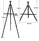 Мольберт алюмінієвий 4 в 1 переносний, складаний, підлоговий, настільний (чорний) з чохлом-сумкою, фото 2