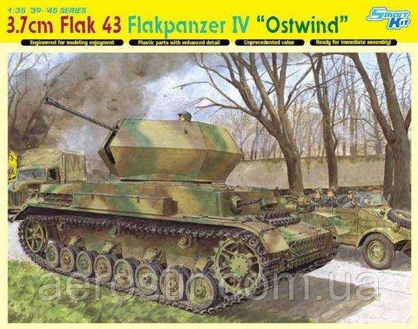 3.7cm Flak 43 Flakpanzer IV "Ostwind" 1/35 Dragon 6550, фото 1