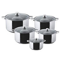 Каструлі набір 12 / 9,5 / 8 / 6,5 / 5 л, Empire-EM9564, 5 шт (SHiz12673)
