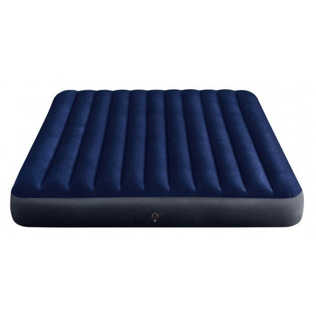 Надувний матрац двомісний Intex 64755, 183х203х25 см, синій (SH011055), фото 1