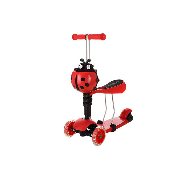 Дитячий самокат триколісний беговел толокар 3 в 1 Maxi Scooter JR 3-016 Red (SH007373), фото 1