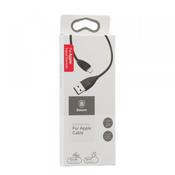 Кабель Baseus Small Pretty Waist Lightning Cable 2.0 A (1.2 m) Black (calmy-01)