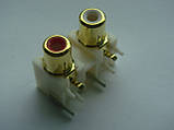 Роз'єм RCA (тюльпани) GOLD 2p для звукових карт, фото 4