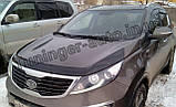 Дефлектор капоту (мухобійка) Kia Sportage 2010-2015 (Autoclover D542), фото 3