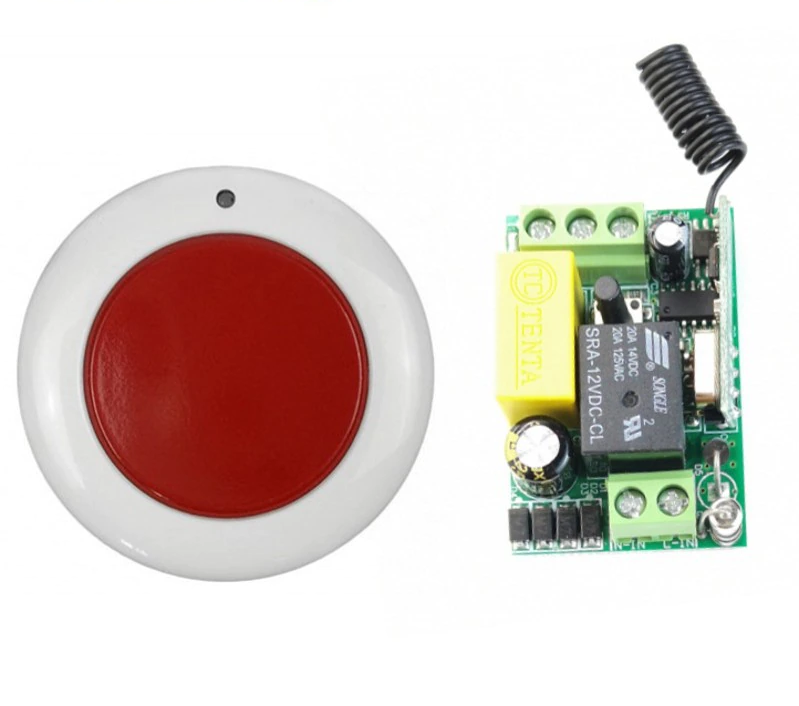 Аварійна кнопка, передавач дистанційного керування Бездротова тривожна кнопка, фото 1