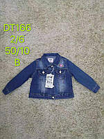 Джинсовая куртка-пиджак для девочек S&D 2-6 лет