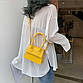 Маленька сумка через плече з екошкіри Міні Жакмюс LEFTSIDE жовтий, фото 8