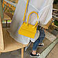 Маленька сумка через плече з екошкіри Міні Жакмюс LEFTSIDE жовтий, фото 10