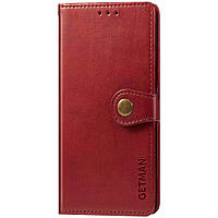 Шкіряний чохол книжка GETMAN Gallant (PU) для TECNO POP 3 Червоний
