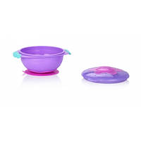 Тарелка на присоске с крышкой Nuby Улёт Посуда 5322 фиолетовая