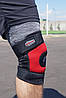 Наколінник Power System PS-6012 Neo Knee Support Black/Red (1шт.) M, фото 5