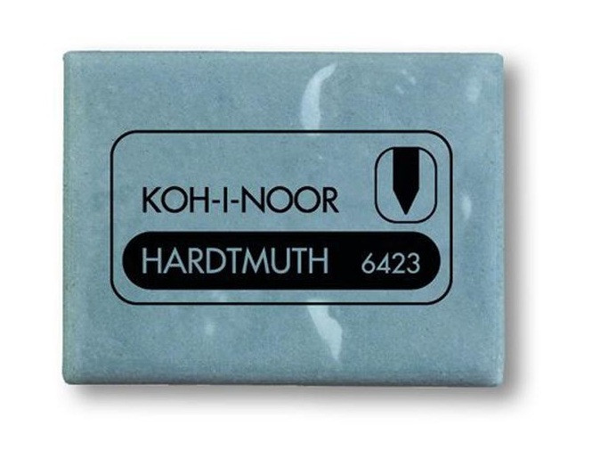Гумка KOH-I-NOOR 6423 для художніх робіт, екстра м'який, з натурального каучуку