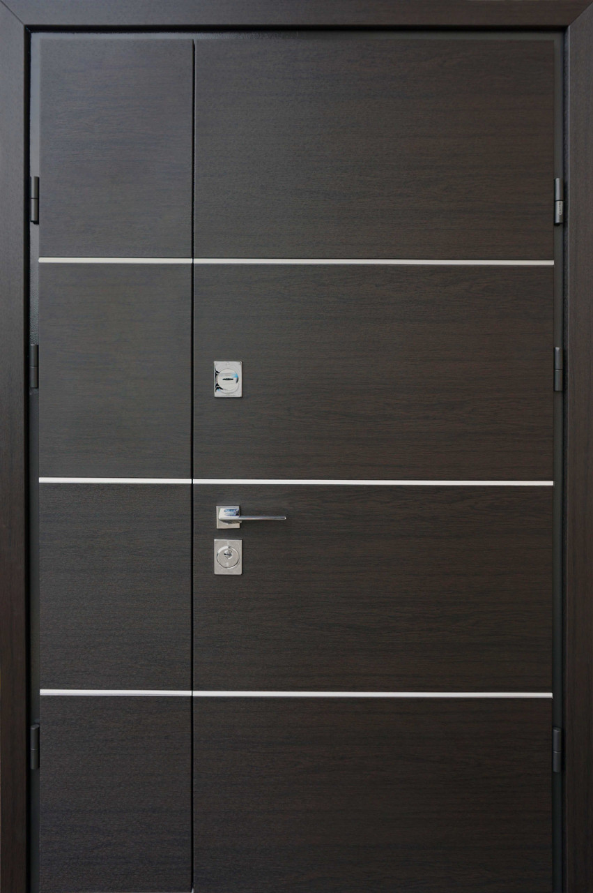 Двері вуличні полуторні, STRAJ Proof, модель PARTY D комплектація Proof Standard Mottura,1220х2050мм