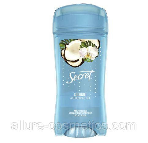 Гелевый дезодорант Кокос Secret Clear Gel Antiperspirant Coconut 73гр - фото 1 - id-p1414291040