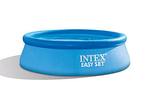 Басейн надувний Intex Easy Set 244х76см 28110 дитячий сімейний круглий наливний для дому, дачі, фото 5