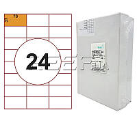 Етикетка A4 — 24 штуки на аркуші 70x37 (500 аркушів)