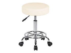 106 стільчик д/майстра таблетка без спинки Бежевий