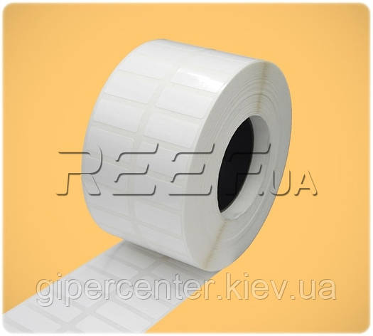 Етикетка поліпропілен 40x25/ 4 тисячі/ 2 ряду (вт41), фото 2